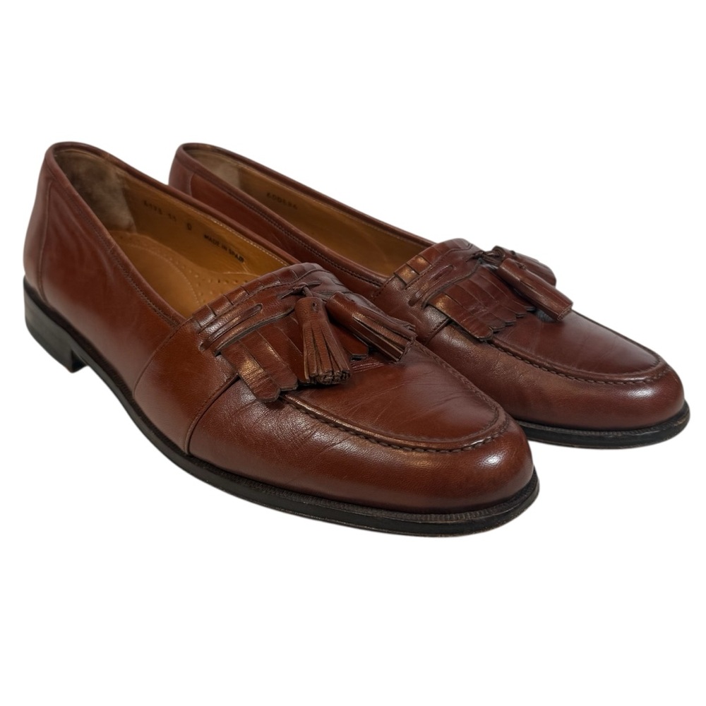 Magnanni Men's Brown Leather
Tassel Loafers Size 11 Nice Condition